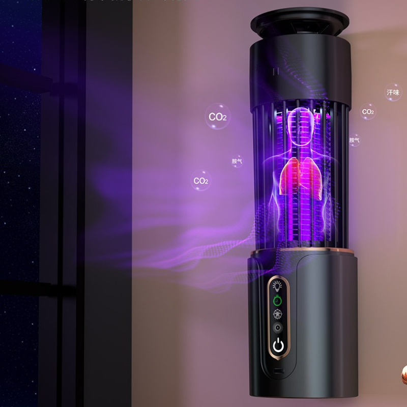 Outdoor Camping Bug Zapper - Mückenkiller-Lampe, geräuschloser Insektenvernichter, violettes Licht, elektrischer