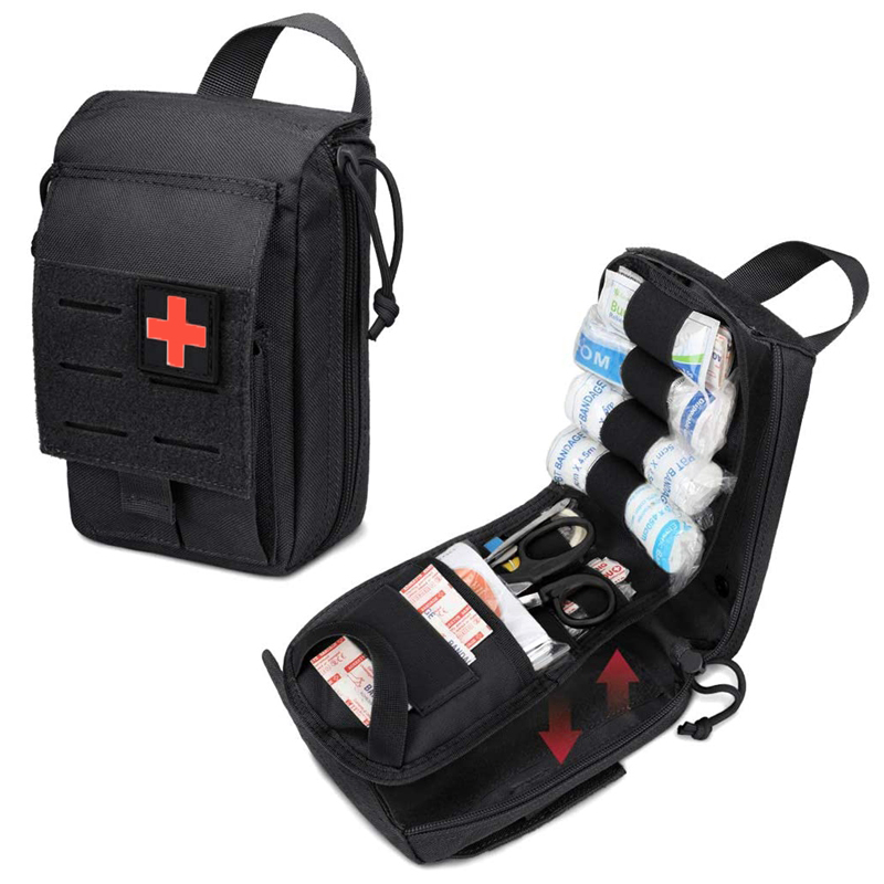 First Aid Kit Camping - Taktische Molle Erste-Hilfe-Kit medizinische Tasche Notfall