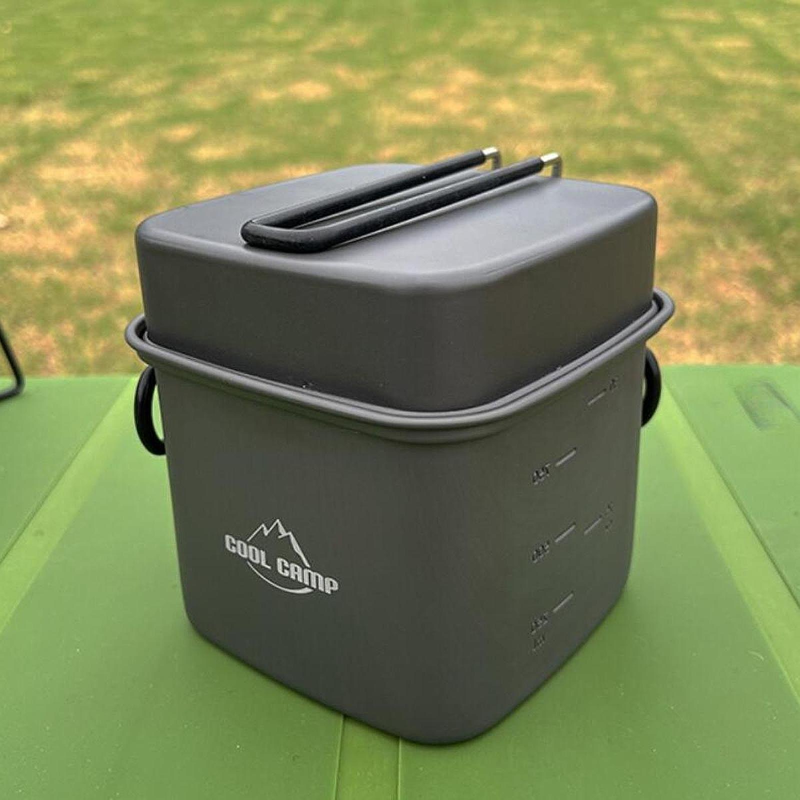Camp Utensil Set - Camping-Kochgeschirr-Set Bratpfanne Reise-Leichtgewicht Camping Wandern BBQ
