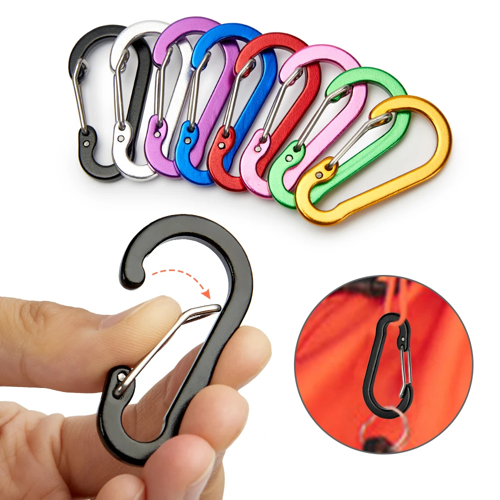 Camp Utensil Set - 12PCS Karabiner Clip Set Tourist Kleine