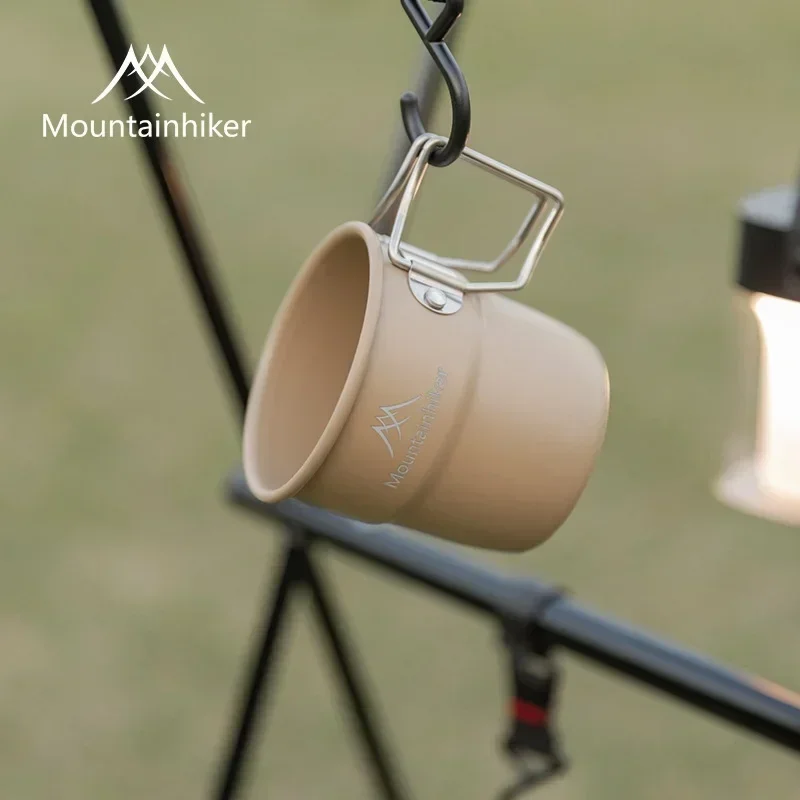 Camp Utensil Set - Aluminium-Campingbecher MOUNTAINHIKER Tragbarer Wanderbecher Reisebesteck Outdoor-Kochgeschirr