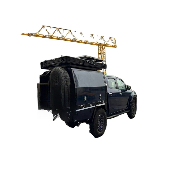 Outdoor Camping Ute - Heiß begehrtes, hochwertiges Aluminium-Ute-Dachzelt mit Werkzeugkasten