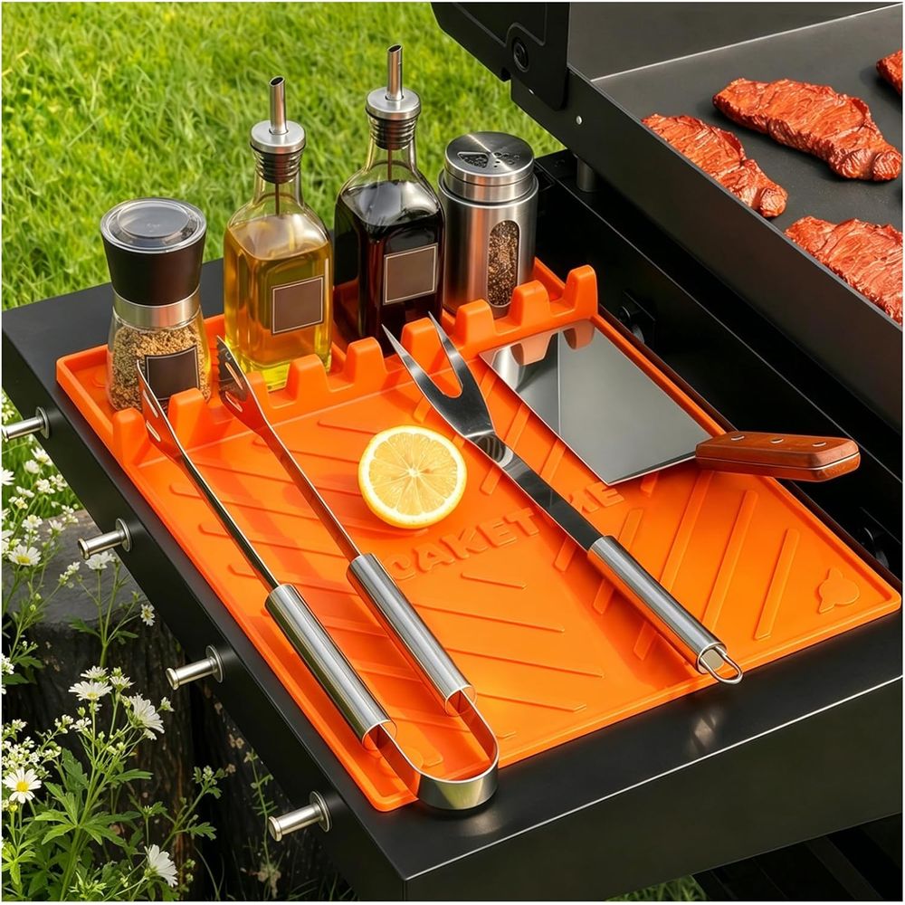 Outdoor Camping Kitchen - Silikon-Grillmatten oder Grillzubehör Kochutensilien für Küche