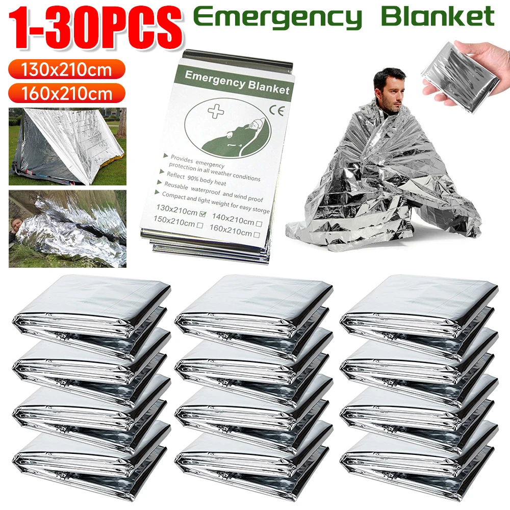 First Aid Kit Camping - 1-30PCS Notfall Decke Outdoor Überleben Erste