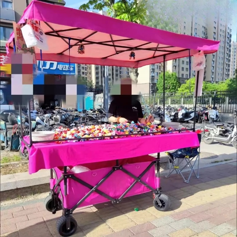 Outdoor Camping Folding Table - Verkaufswagen mit Großer Tischplatte, Heb- und