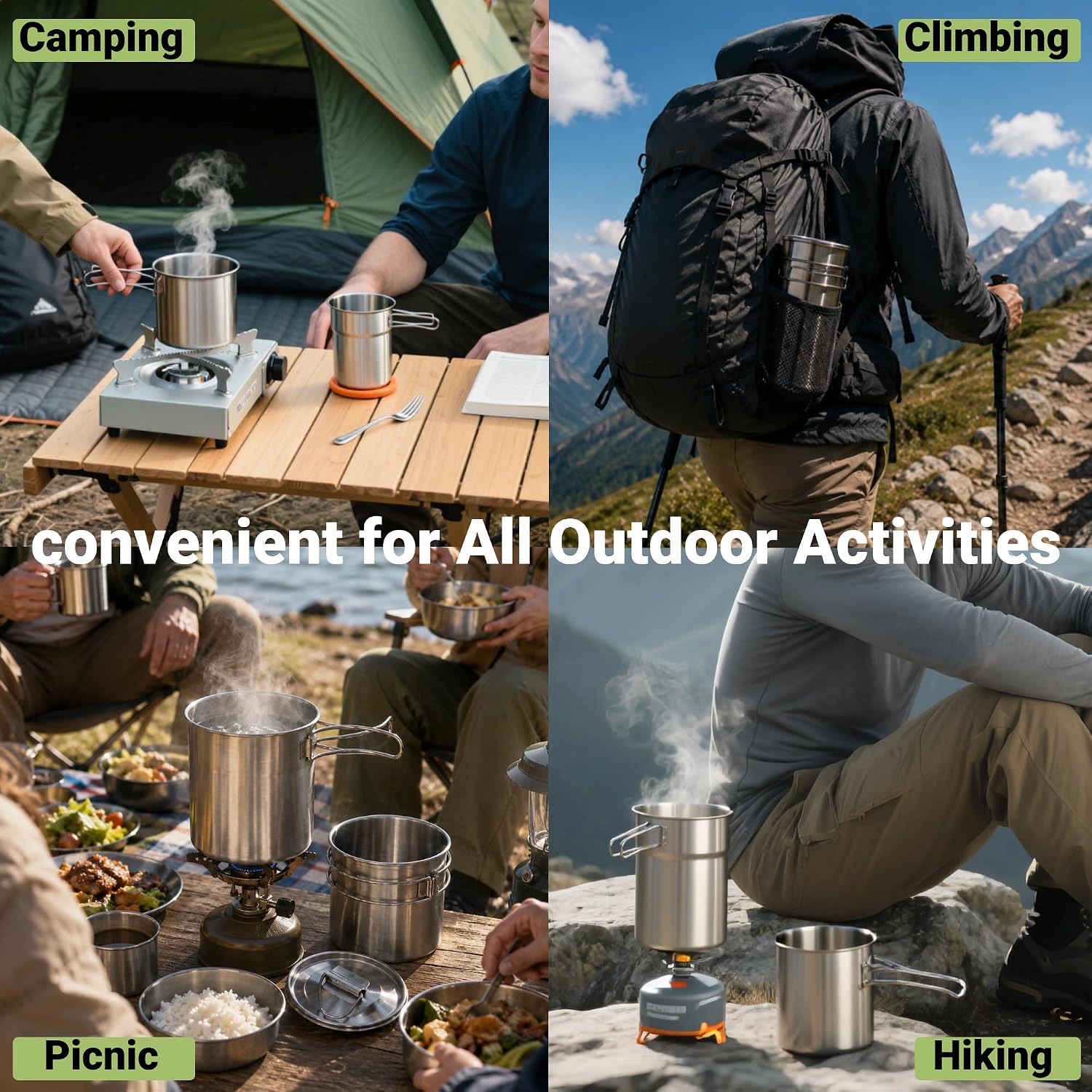 Faltbare Campingbecher, Campin – Camp Utensil Set Bewertung und Preis