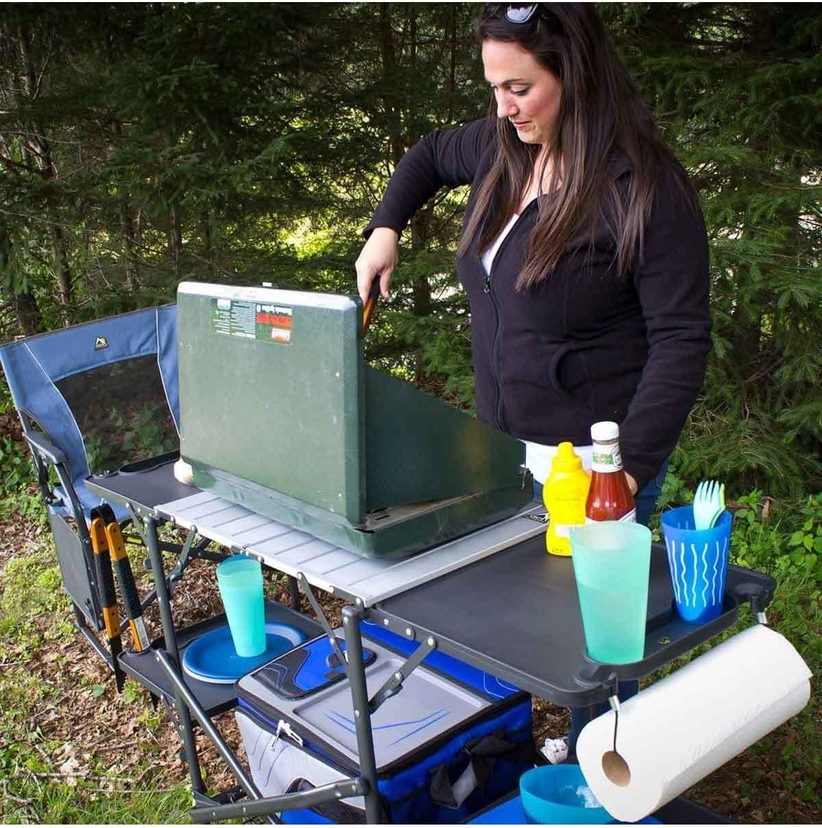 Schlanker, faltbarer Camping-K – Outdoor Camping Kitchen Bewertung und Preis