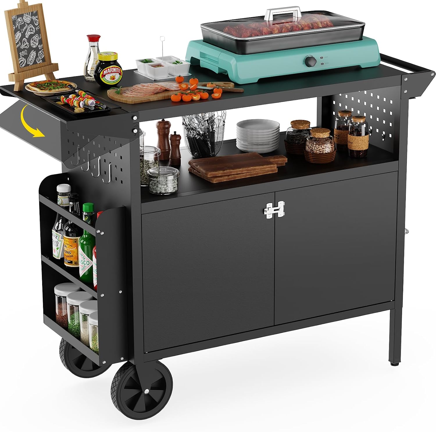 Outdoor-Grillwagen mit Staurau – Outdoor Camping Kitchen Bewertung und Preis