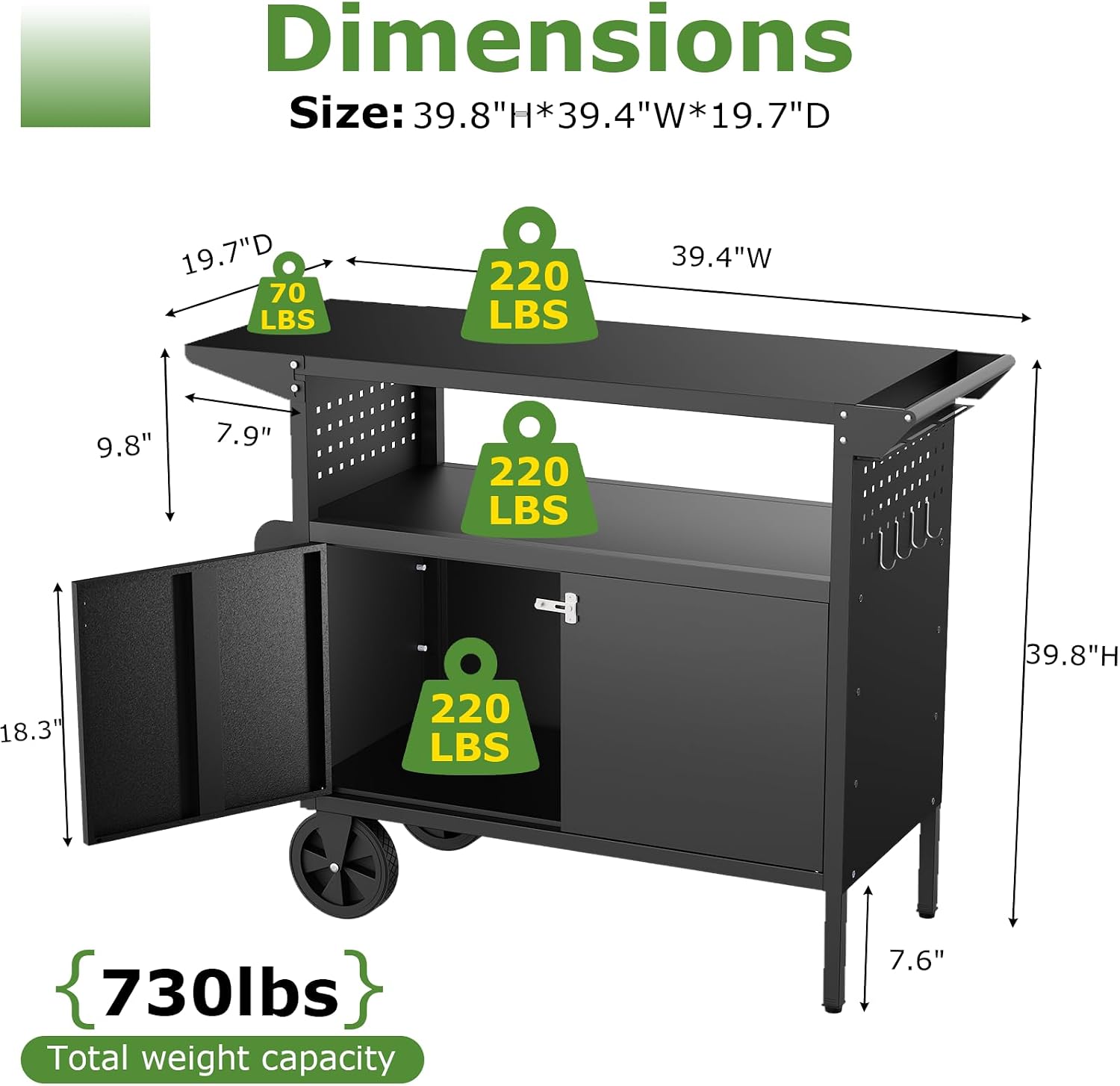 Outdoor-Grillwagen mit Staurau – Outdoor Camping Kitchen Bewertung und Preis