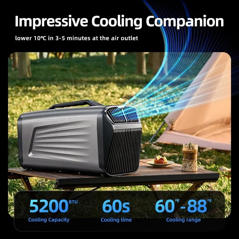 5200BTU Tragbare Klimaanlage f – Outdoor Camping Air Conditioner Bewertung und Preis