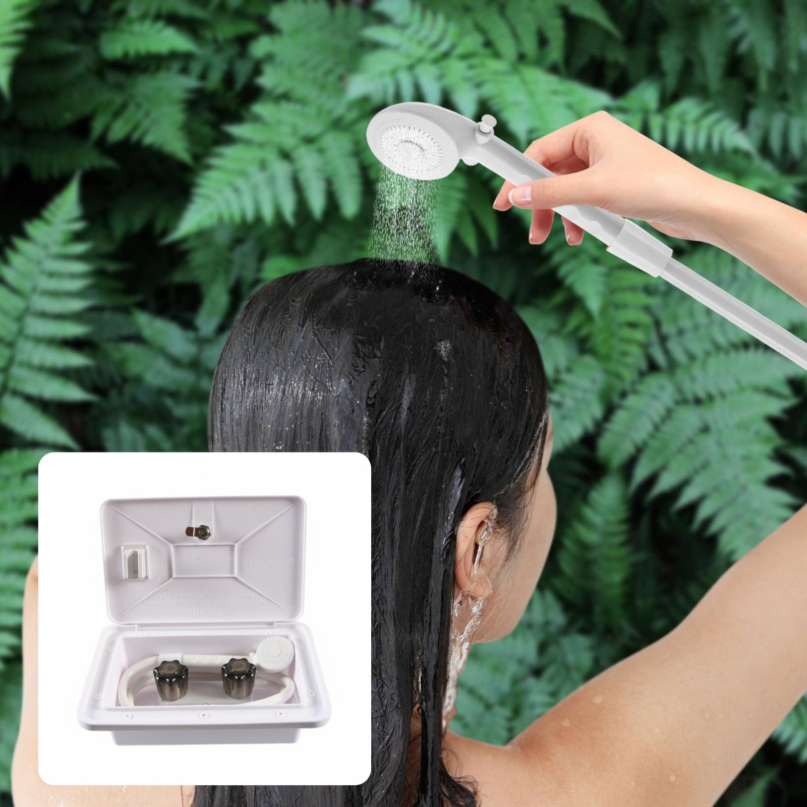 RV Außenduschbox Kompaktes RV  – Outdoor Camping Shower Bewertung und Preis