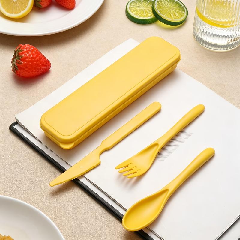 Weizenstroh-Besteckset Messer  – Camp Utensil Set Bewertung und Preis