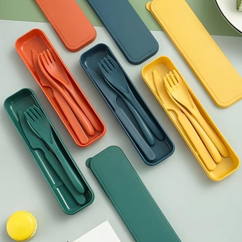 Weizenstroh-Besteckset Messer  – Camp Utensil Set Bewertung und Preis