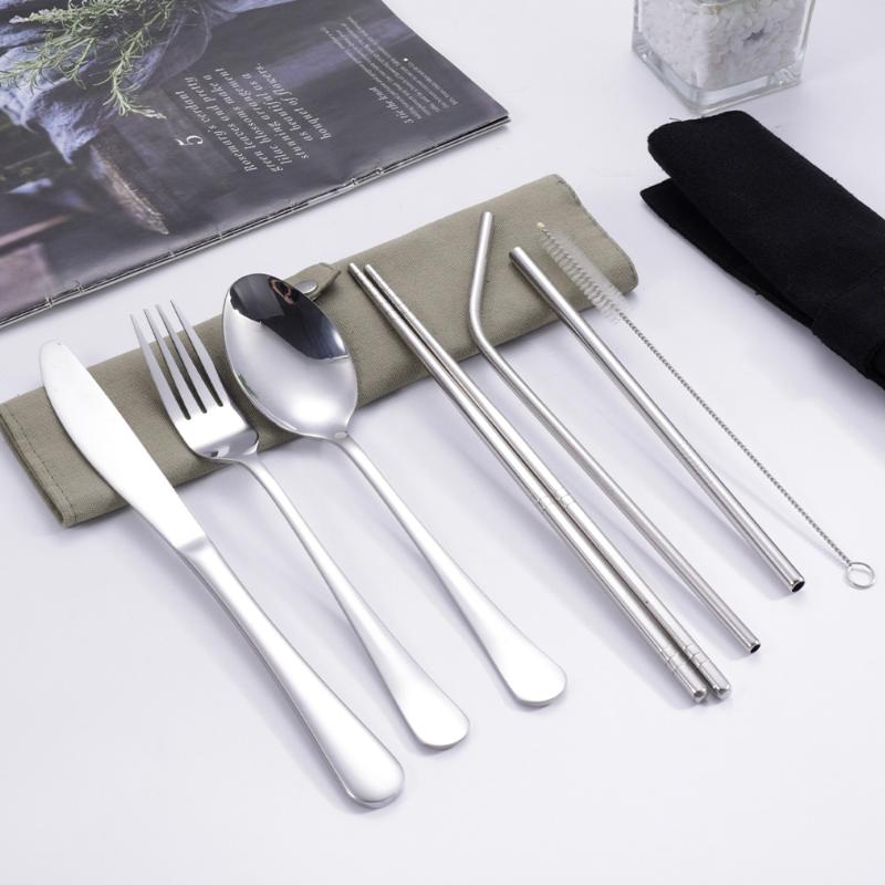 8-teiliges Reise-Besteckset au – Camp Utensil Set Bewertung und Preis