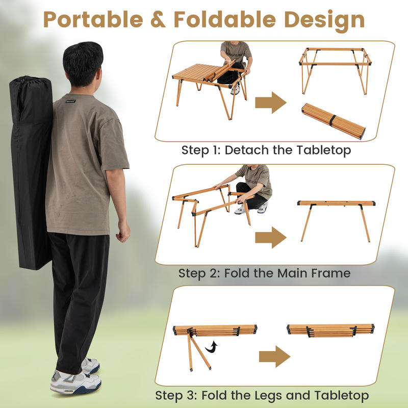 Einzelner Klappbarer Picknickt – Outdoor Camping Folding Table Bewertung und Preis