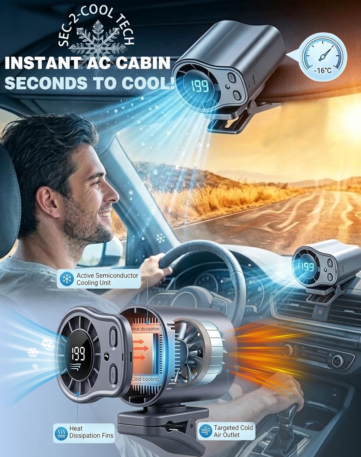 USB-Aufladbarer Auto-Klimaanla – Outdoor Camping Air Conditioner Bewertung und Preis